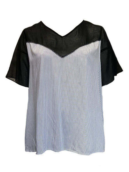 Marina Rinaldi Women's Ivory Beauty Pullover T-Shirt NWT