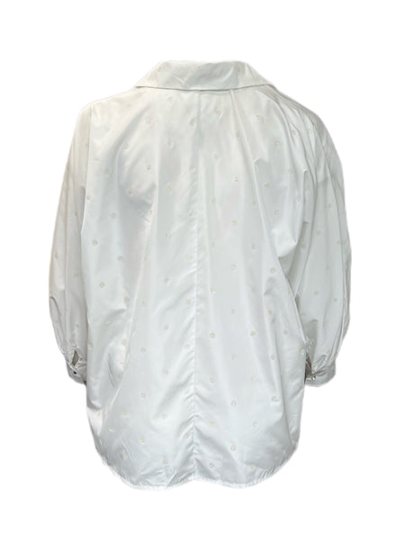 Marina Rinaldi Women's White Bebop Button Down Shirt Size 16W/25 NWT