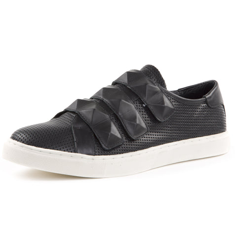 REBECCA MINKOFF Women's Becky Black Perforated Sneakers $150 NIB