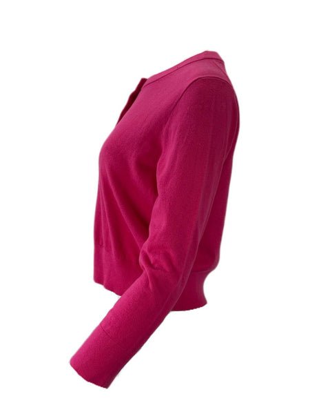 KATE SPADE Women's Begonia Key Pieces Jewel Button Cropped Cardigan NWT