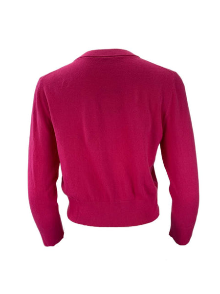 KATE SPADE Women's Begonia Key Pieces Jewel Button Cropped Cardigan NWT