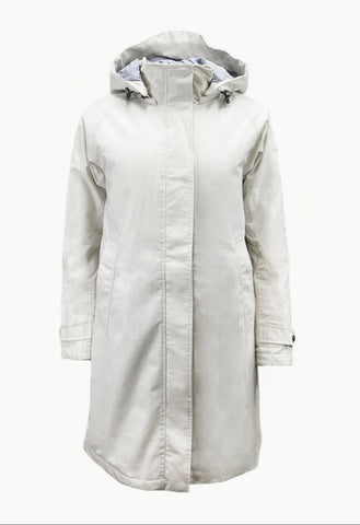 HoodLamb Women's Beige Slim Long Hemp Vest Insert Coat 420 NWT