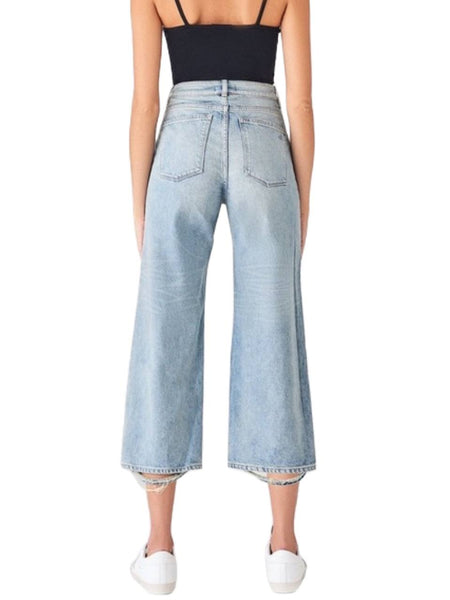 DL1961 Women's Belden Hepburn Cropped High Rise Widge Leg Jeans NWT