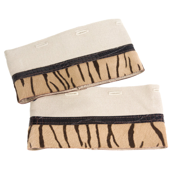 'S Max Mara Women's Benny Tiger Print Cube Collection Cuffs One Size Camel