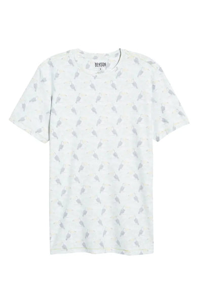 Benson Men's Toucan Print Short Sleeve T-Shirt Size Medium NWT