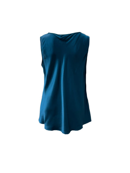 Marina Rinaldi Women's Blue Berlino Sleeveless Pullover Blouse NWT