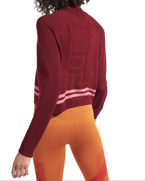 LNDR Women's Berry Knit Merino Wool Arctic Top #KN899 NWT