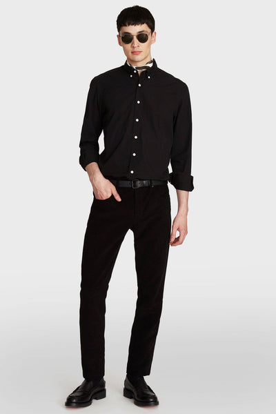 BESPOKEN NYC Men's Black Sanford Long Sleeve Shirt 001001 $225 NWT