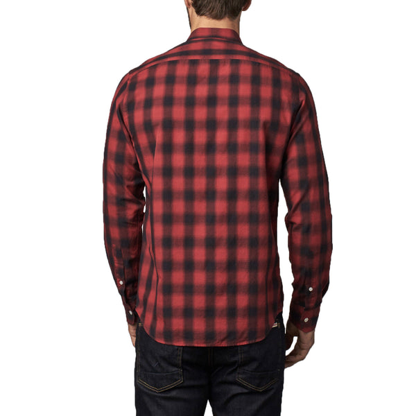 BESPOKEN Men's Black and Red Plaid Claremont Shirt 003010 $225 NWT
