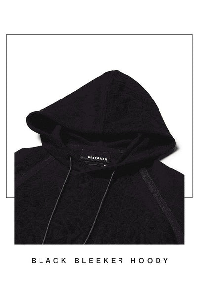 BESPOKEN Men's Black Bleeker Hoodie KN011 $185 NWT