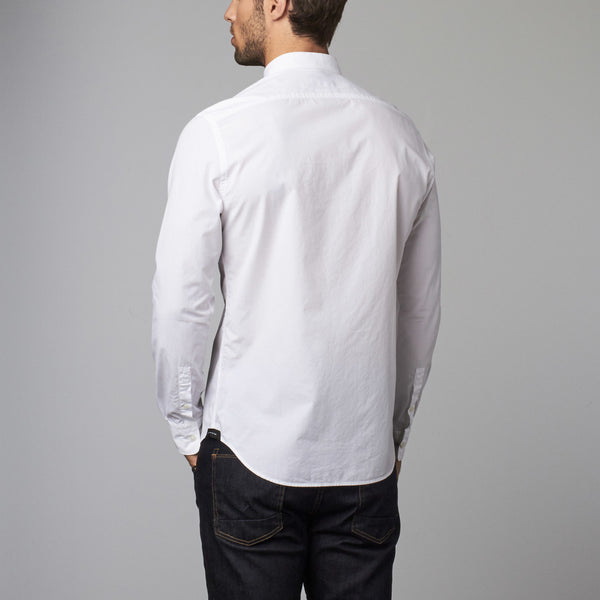 BESPOKEN Men's White Lennox Long Sleeve Shirt 002001 $225 NWT