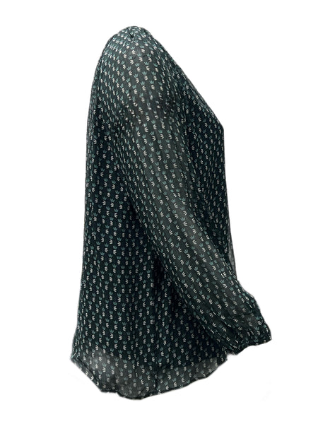 Marina Rinaldi Women's Green Betulla Viscose Blouse Size 20W/29 NWT