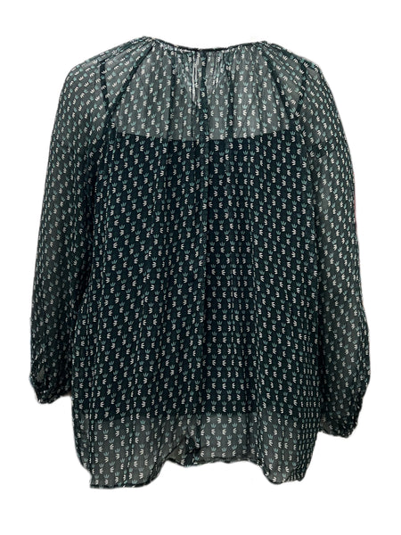Marina Rinaldi Women's Green Betulla Viscose Blouse Size 20W/29 NWT