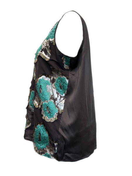 Marina Rinaldi Women's Brown Beauty Sleeveless Blouse Size 18W/27 NWT