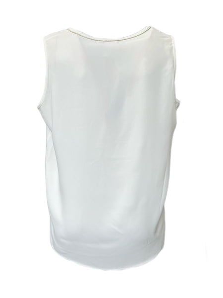 Marina Rinaldi Women's White Beuty Sleeveless Tank Top Size 20W/29 NWT