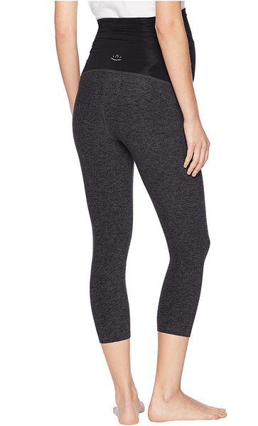 BEYOND YOGA Women's Maternity Leggings, Black/Grey, X-Small