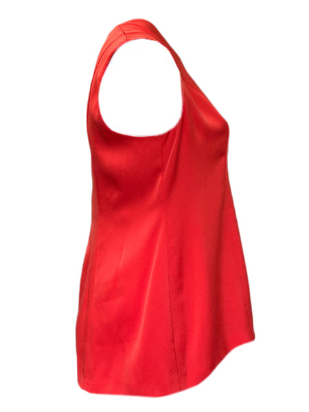 Marina Rinaldi Women's Red Bibita Sleeveless Blouse NWT