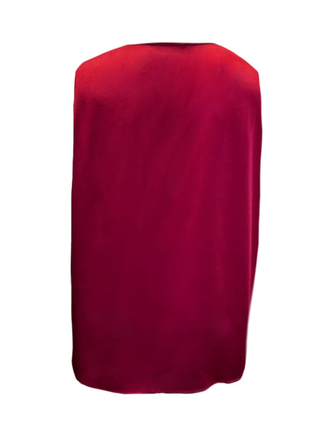 Marina Rinaldi Women's Red Bibita Pullover Blouse NWT