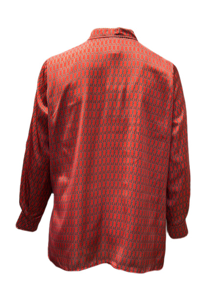 Marina Rinaldi Women's Red Bicocca Button Down Shirt NWT