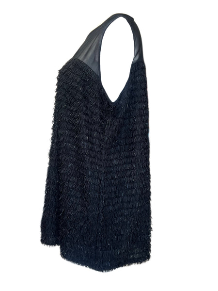 Marina Rinaldi Women's Black Bilbao Pullover Blouse NWT