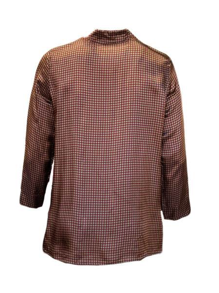 Marina Rinaldi Women's Brown Bilia Button Down Shirt NWT