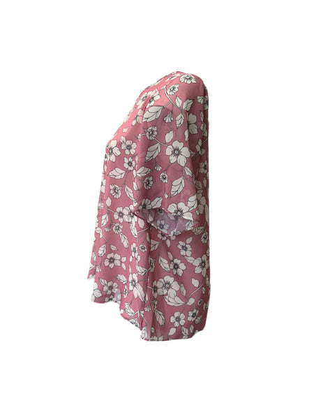 Marina Rinaldi Women's Pink Bill Pullover Blouse NWT