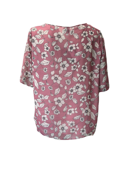 Marina Rinaldi Women's Pink Bill Pullover Blouse NWT