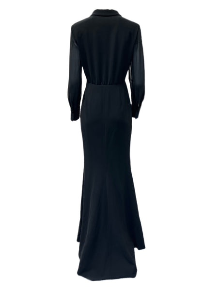 Max Mara Women's Black Bimba Maxi Dress Size 8 NWT