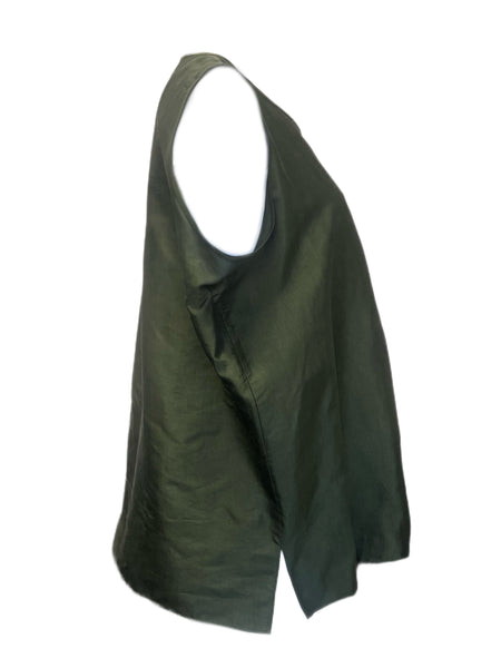 Marina Rinaldi Women's Green Biscotto Pullover Blouse Size 22W/31 NWT