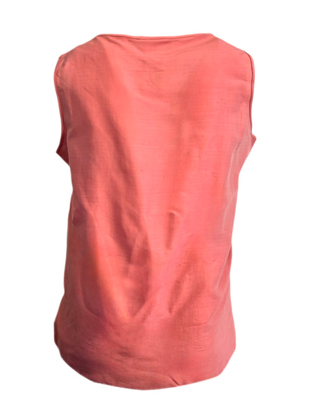 Marina Rinaldi Women's Pink Bitter Sleeveless Silk Tank NWT