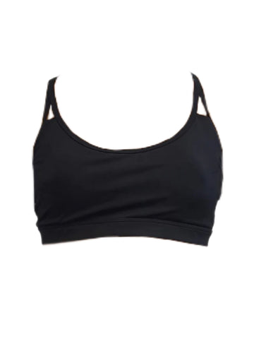 MARIKA Women's Black Medium Impact Dry-Wik Sports Bra #377T Medium NWT