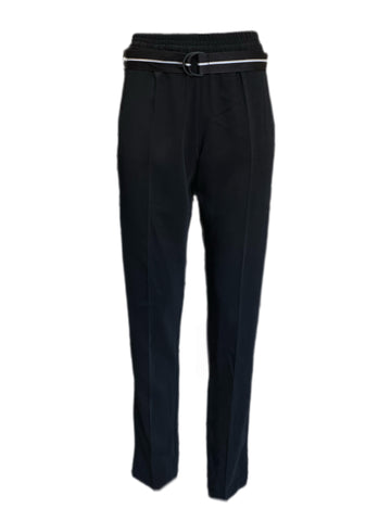 Max Mara Women's Black Blanc Straight Pants Size 4 NWT