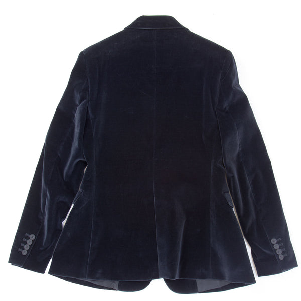 BLK DNM Women's Slate Velour Blazer 1 #BFMB02 $595 NWT