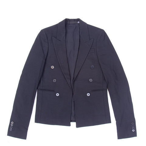 BLK DNM Women's Black Open Style Blazer 68 US 2 $595 NWT