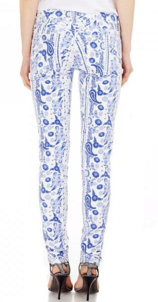 REBECCA MINKOFF Women's Bleecker Blue Multi Skinnny Jeans U13C5001 $128 NWT