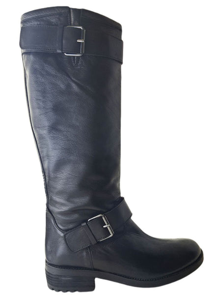 LIEBESKIND Women's Black Leather Knee High Boots #LK2009 NWOB