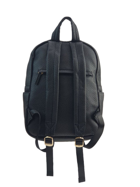 URBAN ORIGINALS Women's Black Vegan Leather Fashion Backpack #Blk1 NWT