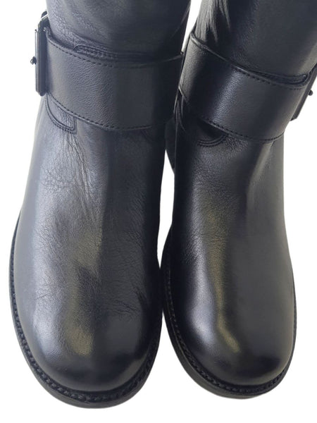 LIEBESKIND Women's Black Leather Knee High Boots #LK2009 NWOB