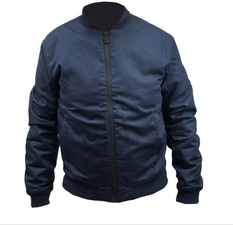 HoodLamb Men's Midnight Blue Classic Bomber #W18MCB2 NWT