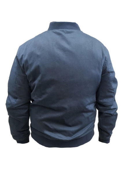 HoodLamb Men's Midnight Blue Classic Bomber #W18MCB2 NWT