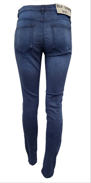BLK DNM Women's Meadow Blue Low Rise Slim Fit Stretchy Skinny Jeans NWT