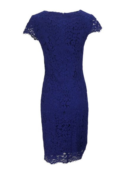 ERIN Women's Blue Ink Lace Dress #60517996800 6 NWT