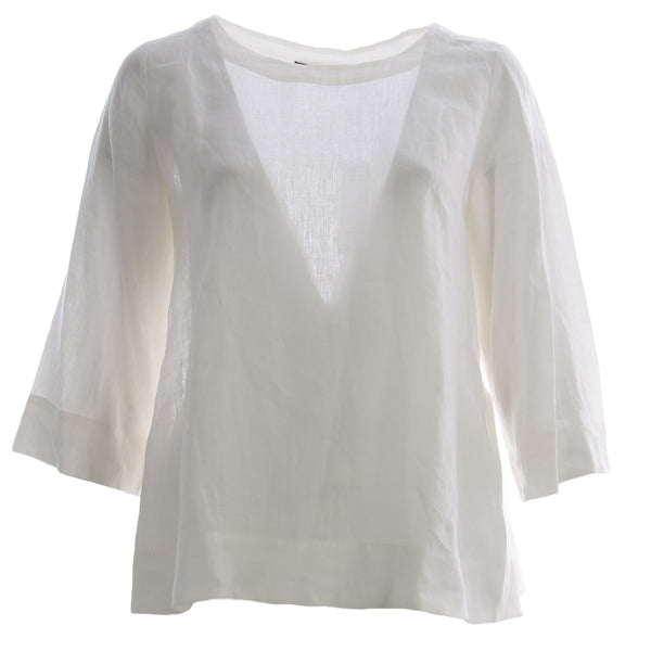 MARINA RINALDI Women's Bobina 3/4 Sleeve Blouse $495 NWT
