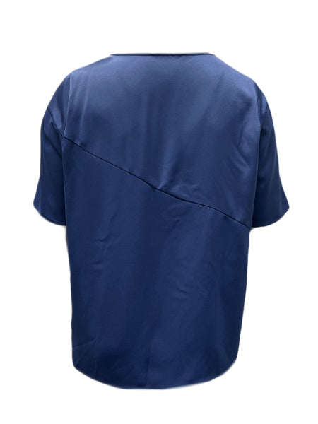 Marina Rinaldi Women's Blue Boemia Pullover Top NWT