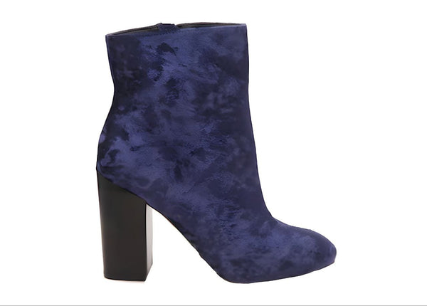 REBECCA MINKOFF Women's Blue Bojana Too Velvet Booties #M1070586 NWB