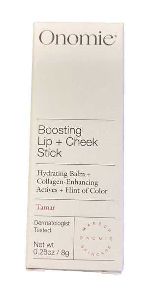 ONOMIE Boosting Lip + Cheek Hydrating & Collagen Stick in Tamar Shade 8g NEW