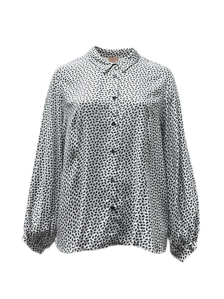 Marina Rinaldi Women's Bianco Borgo Viscose Shirt NWT