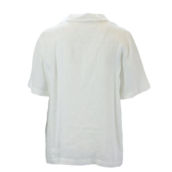 MARINA RINALDI Women's Brera Flax Blouse $295 NWT