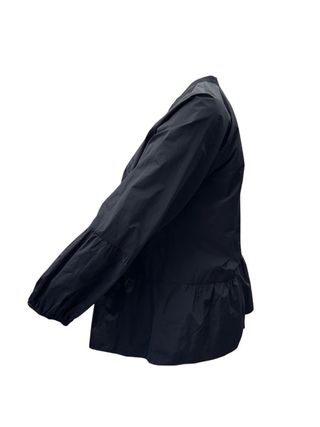 Marina Rinaldi Women's Black Brest Button Down Blouse NWT