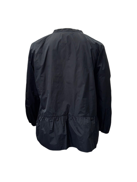 Marina Rinaldi Women's Black Brest Button Down Blouse NWT